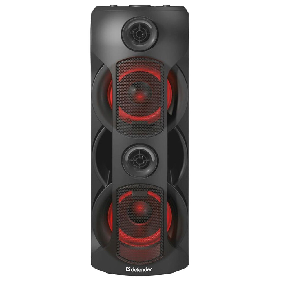Колонка портативная DEFENDER G78, 2.0, 70 Вт, Bluetooth, FM-тюнер, microSD, чёрная, 65178, 513677