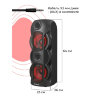 Колонка портативная DEFENDER G78, 2.0, 70 Вт, Bluetooth, FM-тюнер, microSD, чёрная, 65178, 513677