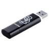 Флеш-диск 32 GB, SMARTBUY Glossy, USB 2.0, черный, SB32GBGS-K, 512776