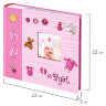 Фотоальбом BRAUBERG "It's a girl" на 200 фото 10х15 см, твердая обложка, бумажные страницы, бокс, розовый, 391145, 391145