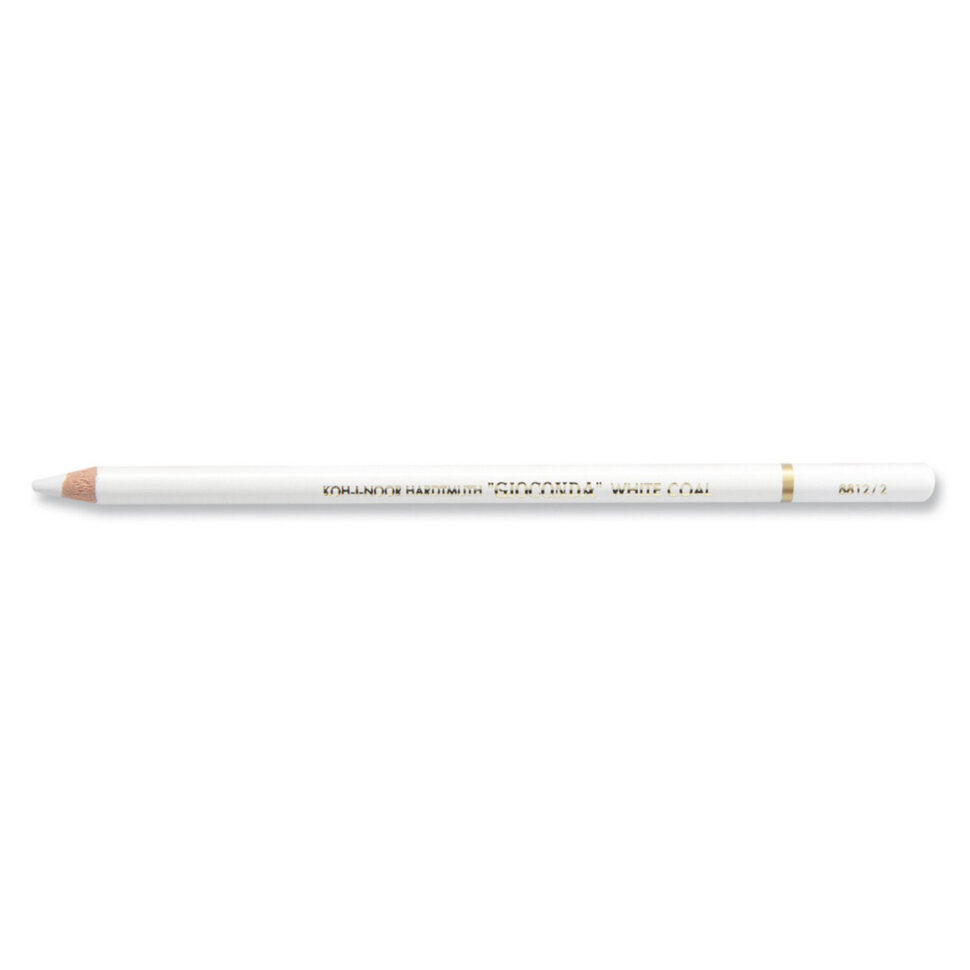 Карандаш угольный KOH-I-NOOR, 1 шт., "Gioconda" EXTRA, белый, B, 8812002003KS, 182186