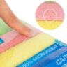 Салфетка из МИКРОФИБРЫ универсальная 30х30 см, КОМПЛЕКТ 4 шт., MULTI PRO COLOUR, 280 г/м2, LAIMA, 607792, 607792