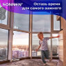 Робот-мойщик окон SONNEN Tech RWC-121 UltraClear, датчик от падения, 26 салфеток, пульт ДУ, 456183, 456183