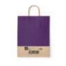 Крафт-пакет бумажный "Dark violet" 26х15х35 см, с кручеными ручками, 80 г/м2, моноцвет, 112405, 50 штук, 701003