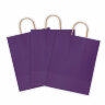Крафт-пакет бумажный "Dark violet" 26х15х35 см, с кручеными ручками, 80 г/м2, моноцвет, 112405, 50 штук, 701003