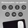 Коврик для мыши SONNEN "BLACK", резина + ткань, 220х180х3 мм, 513309, 513309