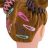 Заколки для волос НАБОР 8 шт., 5 см, клик-клак, soft touch, разные цвета, MONTE VITA (МОНТЕ ВИТА), 457092, 12 штук, 457092