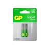 Батарейки КОМПЛЕКТ 2 шт., GP Super G-Tech, AAA (LR03, 24А), алкалиновые, мизинчиковые, блистер, 24A-2, 24A-2CR2, 456682