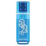 Флеш-диск 32 GB, SMARTBUY Glossy, USB 2.0, синий, SB32GBGS-B, 512775