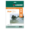 Фотобумага матовая, А4, 200 г/м2, двусторонняя, 50 листов, LOMOND, 0102033, 360932