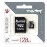 Карта памяти micro SDXC, 128 GB, SMARTBUY, UHS-1 U1, 80 Мб/сек. (class 10), с адаптером, SB128GBSDCL1001, 512809