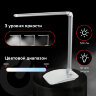 Настольная лампа / светильник SONNEN PH-3607, на подставке, LED, 9 Вт, металлический корпус, серый, 236686, 236686