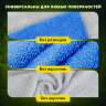 Тряпка из микрофибры 50х60 см, АВТО / ДОМ / ОФИС, КОМПЛЕКТ 2 шт., "ULTRASONIC BI-COLOUR", синий/серый, 220 г/м2, LAIMA HOME, 608219, 608219