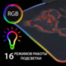 Коврик для мыши SONNEN "LIGHTING", резина+ткань, 350х270х4 мм, чёрный, 513316, 513316