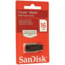 Флеш-диск 16 GB, SANDISK Cruzer Blade, USB 2.0, черный, SDCZ50-016G-B35, 511579