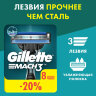 Сменные кассеты для бритья 8 шт., GILLETTE (Жиллет) "Mach3", для мужчин, 602834