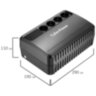 Источник бесперебойного питания CYBERPOWER BU850E, 850 VA (425 W), 4 евророзетки, 354886