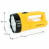 Фонарь аккумуляторный ULTRAFLASH 9хLED+12хLED, 2 режима, выдвижная вилка, заряд от сети, LED3816SM, 238285