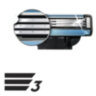 Сменные кассеты для бритья 4 шт., GILLETTE (Жиллет) "Mach3", для мужчин, 602833