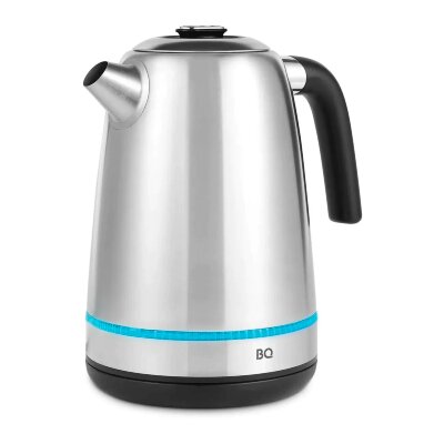 Чайник BQ (БИ-КЬЮ) KT1725SW, 1,7 л, 2200 Вт, закрытый нагревательный элемент, нержавеющая сталь, 86189558, 457556