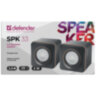 Колонки компьютерные DEFENDER SPK-33, 2.0, 5 Вт, 3,5 мм джек, пластик, черные, 65633, 513814