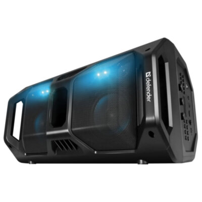 Колонка портативная DEFENDER Rage, 2.0, 50 Вт, Bluetooth, FM-тюнер, microSD, чёрная, 65109, 513678