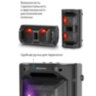 Колонка портативная DEFENDER Rage, 2.0, 50 Вт, Bluetooth, FM-тюнер, microSD, чёрная, 65109, 513678