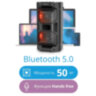 Колонка портативная DEFENDER Rage, 2.0, 50 Вт, Bluetooth, FM-тюнер, microSD, чёрная, 65109, 513678