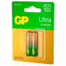 Батарейки КОМПЛЕКТ 2 шт., GP Ultra G-Tech, AAA (LR03, 24А), алкалиновые, мизинчиковые, 24AUA21-2CRSBC2, 457747