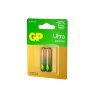 Батарейки КОМПЛЕКТ 2 шт., GP Ultra G-Tech, AAA (LR03, 24А), алкалиновые, мизинчиковые, 24AUA21-2CRSBC2, 457747