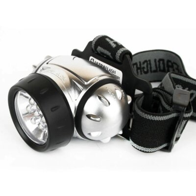 Фонарь налобный ULTRAFLASH 7хLED, 3 режима, питание 3хААА (не в комплекте), LED5351, 238286