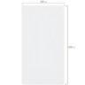 Салфетка из МИКРОФИБРЫ 50х100 см, WHITE ULTRA DENSE OVERLOCK, белая, 280 г/м2, LAIMA HOME, 608226, 608226