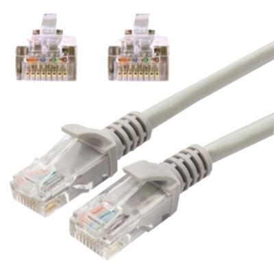 Кабель (патч-корд) UTP 5Е категория, RJ-45, 10 м, CABLEXPERT, для подключения по локальной сети LAN, PP12-10M, 512674