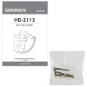 Фен для волос настенный SONNEN HD-2112 EXTRA POWER, 1600 Вт, 2 скорости, белый/хром, 608480, 608480