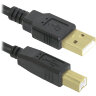 Кабель USB 2.0 AM-BM, 3 м, DEFENDER, 2 фильтра, для подключения принтеров, МФУ и периферии, 87431, 511115