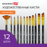 Кисти художественные набор 12 шт., синтетика, № 1-12, BRAUBERG ART DEBUT, 201049, 201049