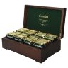 Чай GREENFIELD ассорти 8 вкусов в деревянной шкатулке, НАБОР 96 пакетиков, 0463-10, 620745