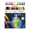 Фломастеры ПИФАГОР "Космическая одиссея", 24 цвета, вентилируемый колпачок, 152446, 152446