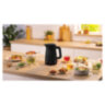 Чайник BOSCH TWK3M123, 1,7 л, 2400 Вт, закрытый нагревательный элемент, пластик, черный, 458591