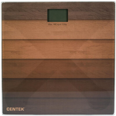 Весы напольные CENTEK CT-2420 "Дерево", электронные, вес до 180 кг, квадрат, стекло, с рисунком, CT-2420 Wood, 457574