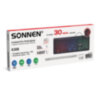 Клавиатура проводная USB, 104 плоские клавиши, LED-подсветка, SONNEN K308, черная, 513947, 513947