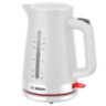 Чайник BOSCH TWK3M121, 1,7 л, 2400 Вт, закрытый нагревательный элемент, пластик, белый, 458594