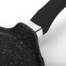 Сковорода блинная 22 см антипригарное покрытие, soft-touch ручка, МЕЧТА "Гранит Black", черная, 12802, 700715