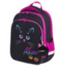 Ранец BRAUBERG QUADRO, 3 отделения, с брелоком, "Black cat", 37х28х18 см, 271358, 271358