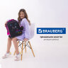 Ранец BRAUBERG QUADRO, 3 отделения, с брелоком, "Black cat", 37х28х18 см, 271358, 271358