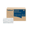 Полотенца бумажные 200 шт., Tellus/TORK (H3) ADVANCED, КОМПЛЕКТ 20 пачек, 2-слойные, белые, 23х23 см, V-сложение, 290184, 126508