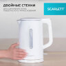 Чайник SCARLETT SC-EK21S31, 1,5 л, 2200 Вт, закрытый нагревательный элемент, двойные стенки, белый, 457209