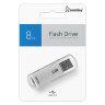 Флеш-диск 8 GB, SMARTBUY V-Cut, USB 2.0, металлический корпус, серебристый, SB8GBVC-S, 512183