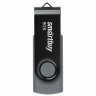 Флеш-диск 8 GB SMARTBUY Twist USB 2.0, черный, SB008GB2TWK, 513905