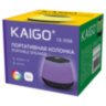 Колонка портативная KAIGO (КАЙГО) GE-3058, 3 Вт, Bluetooth, Micro SD, RGB, 514222, 514222